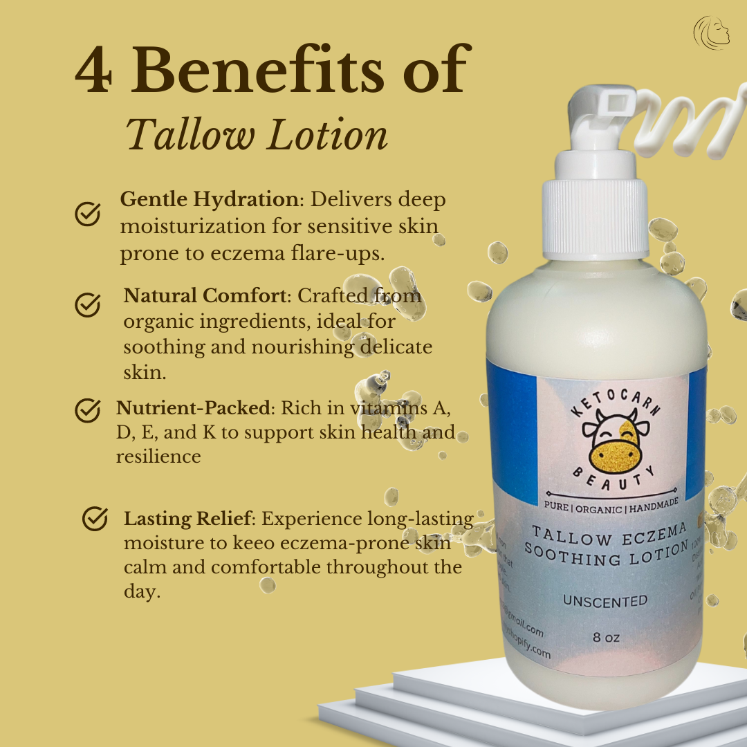 Tallow Eczema Soothing Lotion (Japanese Peppermint)